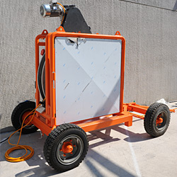 Carrello per supporto fresa e termoelemento